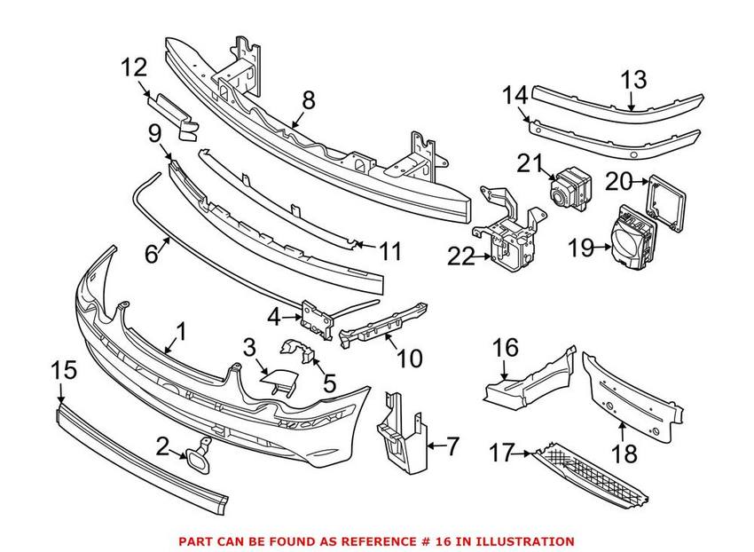 BMW Air Duct - Passenger Side 51757153784